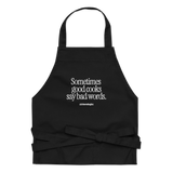 Good Cooks Bad Words Embroidered Apron