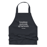 Good Cooks Bad Words Embroidered Apron