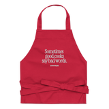 Good Cooks Bad Words Embroidered Apron