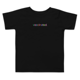 Vaccinated Rainbow Toddler Short Sleeve Tee