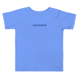 Vaccinated Blue Toddler Short Sleeve Tee