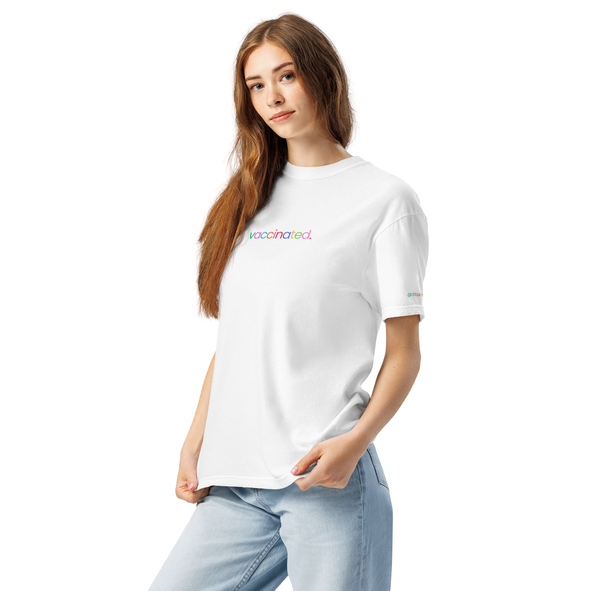 Vaccinated Rainbow Unisex Tee