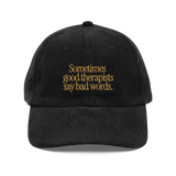 Good Therapists Embroidered Vintage Corduroy Cap