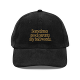 Good Parents Embroidered Vintage Corduroy Cap
