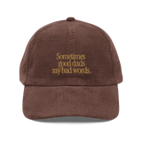 Good Dads Embroidered Vintage Corduroy Cap