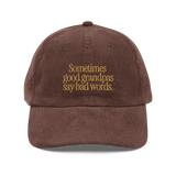 Good Grandpas Embroidered Vintage Corduroy Cap