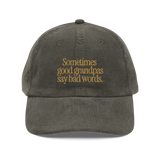 Good Grandpas Embroidered Vintage Corduroy Cap