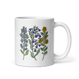 FBK White Botanical Mug