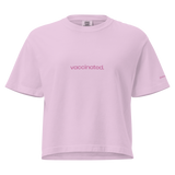 Vaccinated Lilac Adult Boxy Cropped Tee